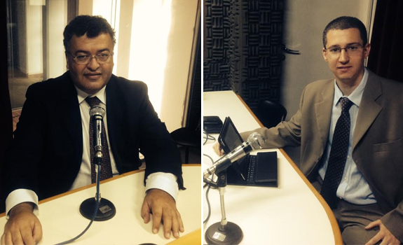 José Aparecido e Tiago Gagliano concederam entrevista no programa de rádio da Amapar
